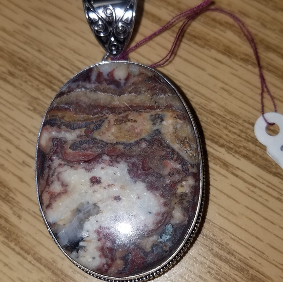 New Sterling Silver Jasper Pendant - Picture 5 of 7